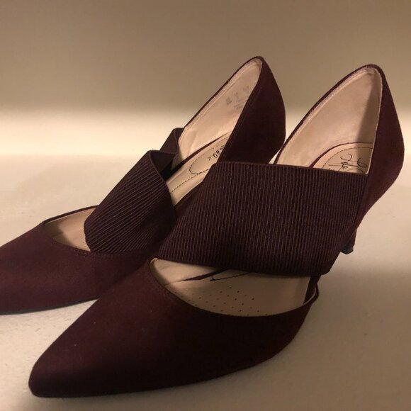Wine Colored Life Stride Pumps - Picture 3 of 7